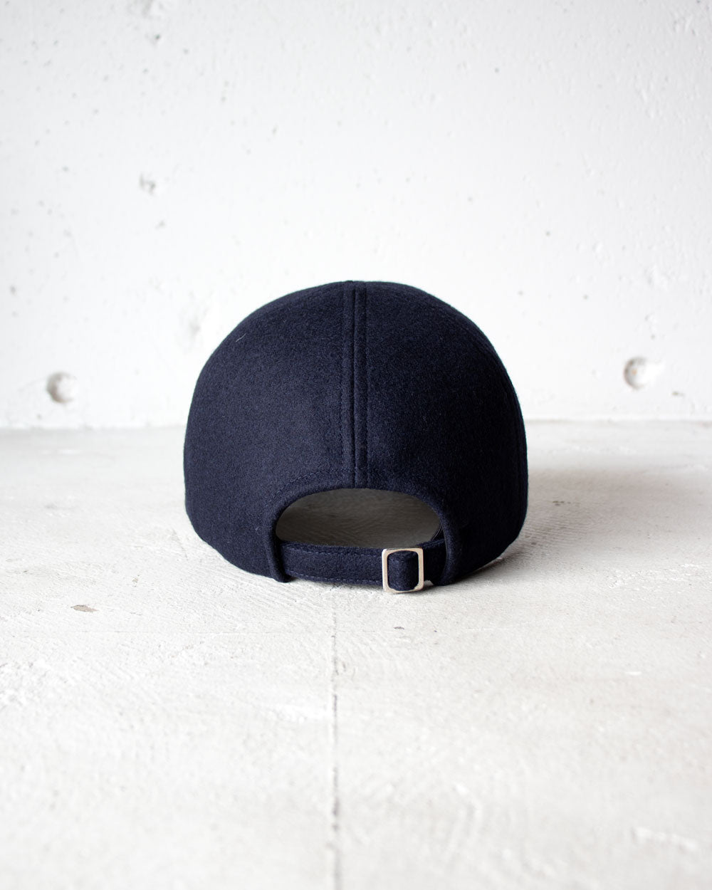 MATURE HA._MIL trainer cap / melton Navy