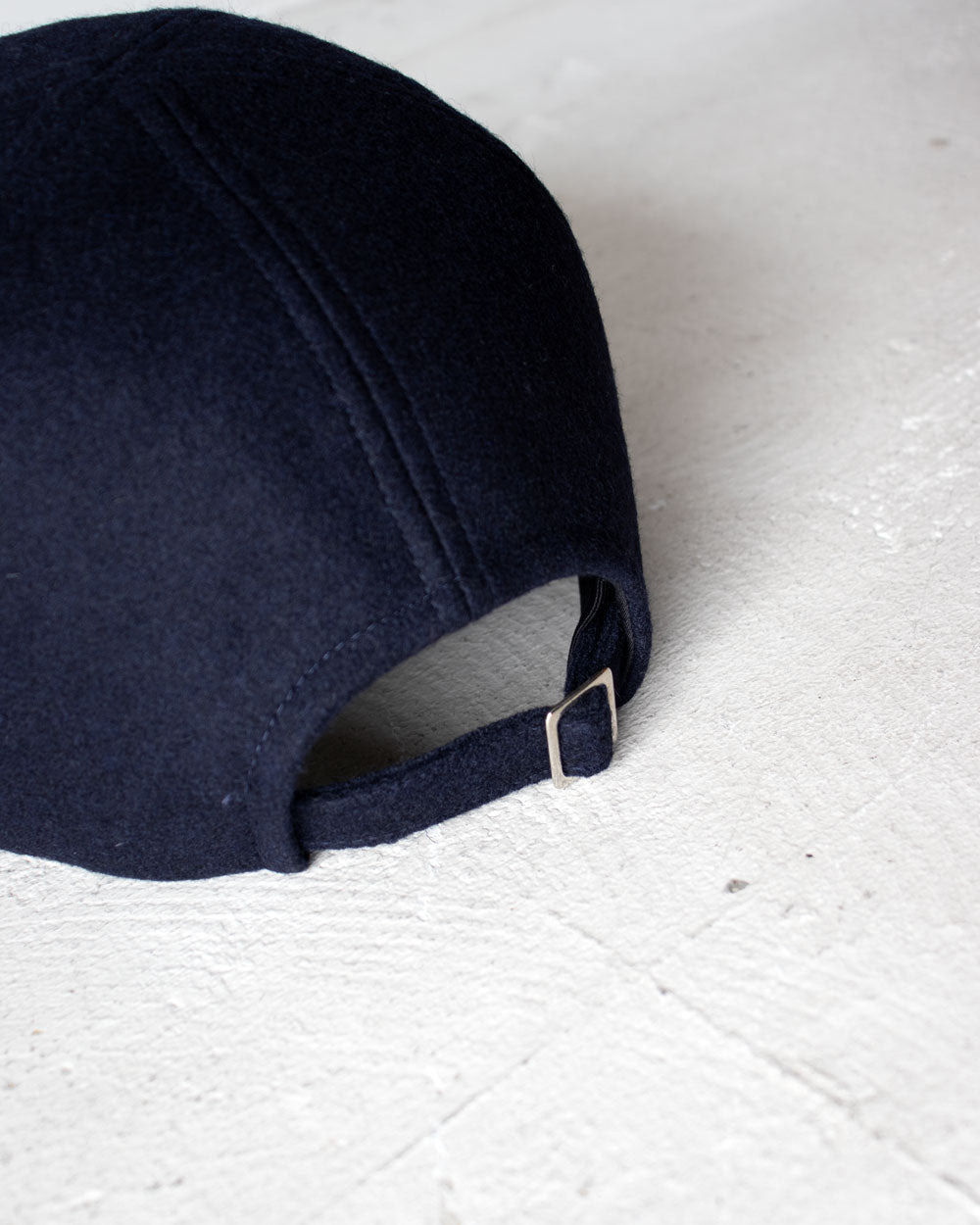 MATURE HA._MIL trainer cap / melton Navy