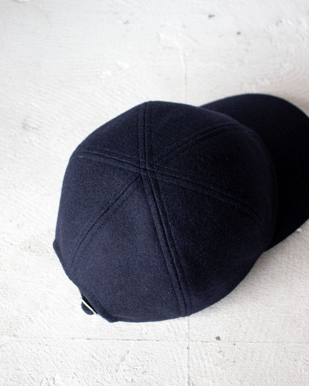 MATURE HA._MIL trainer cap / melton Navy