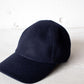 MATURE HA._MIL trainer cap / melton Navy