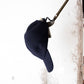 MATURE HA._MIL trainer cap / melton Navy