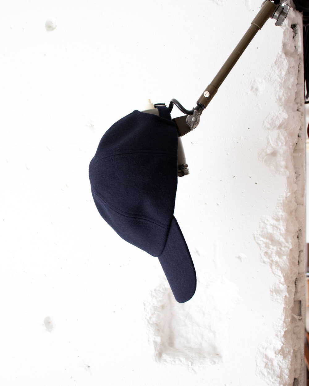MATURE HA._MIL trainer cap / melton Navy