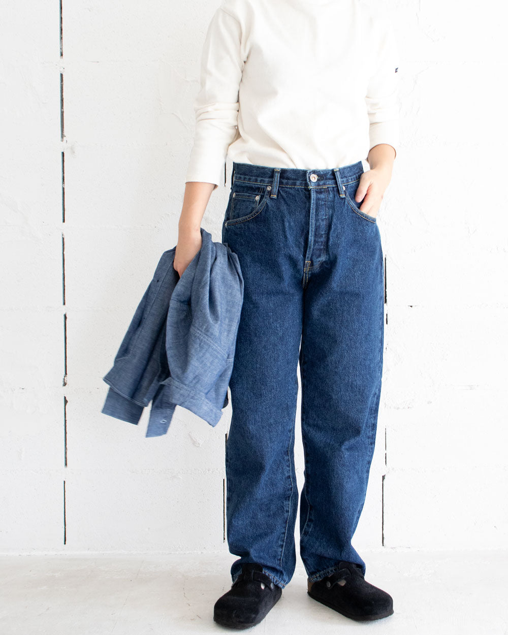 HATSKI DENIM01 Loose Tapered Denim -Seasonal (Blue)-