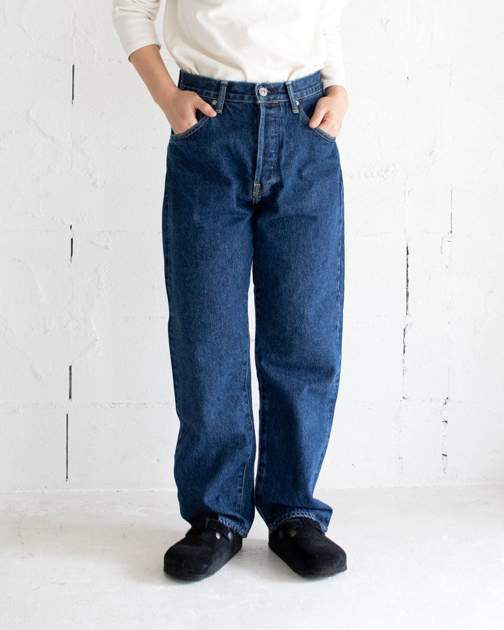 HATSKI DENIM01 Loose Tapered Denim -Seasonal (Blue)-