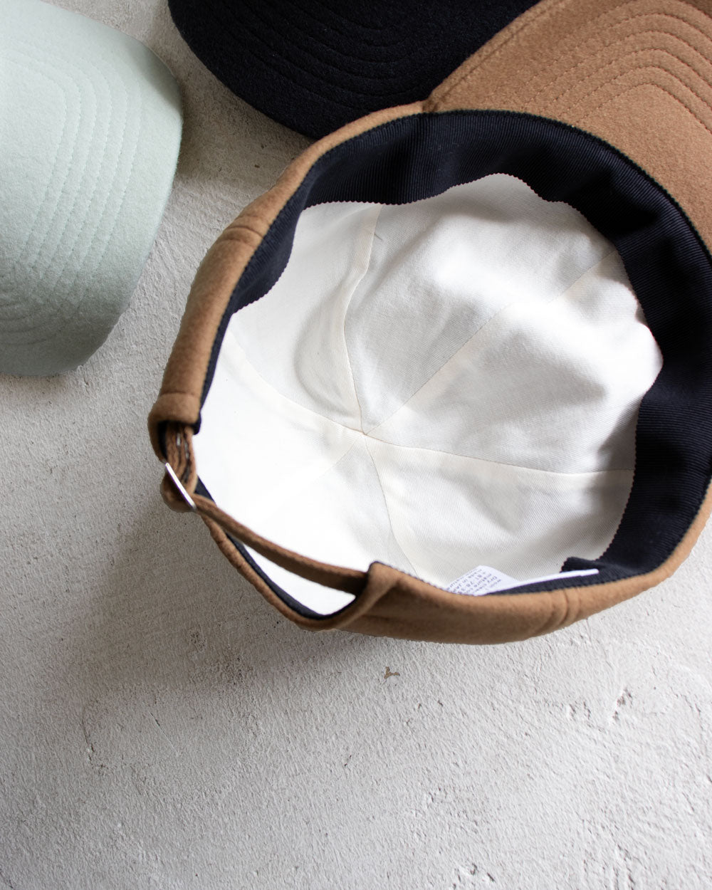 MATURE HA._MIL  trainer cap / melton