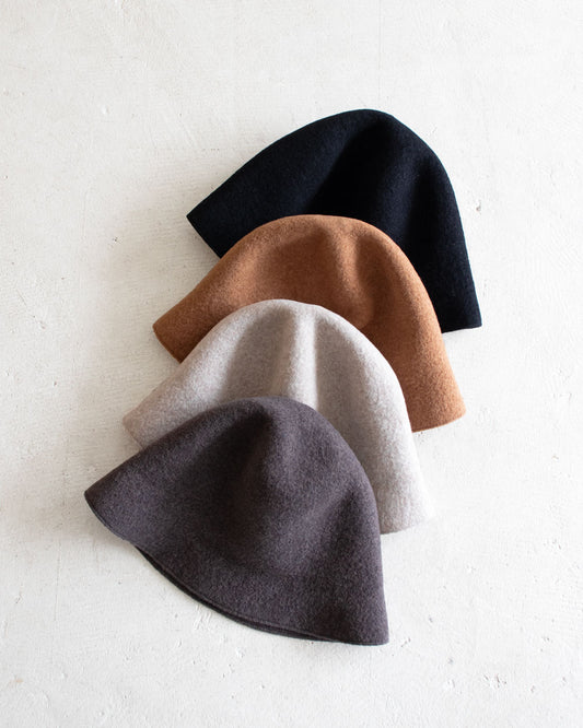 mature ha.　bell hat - lamb wool