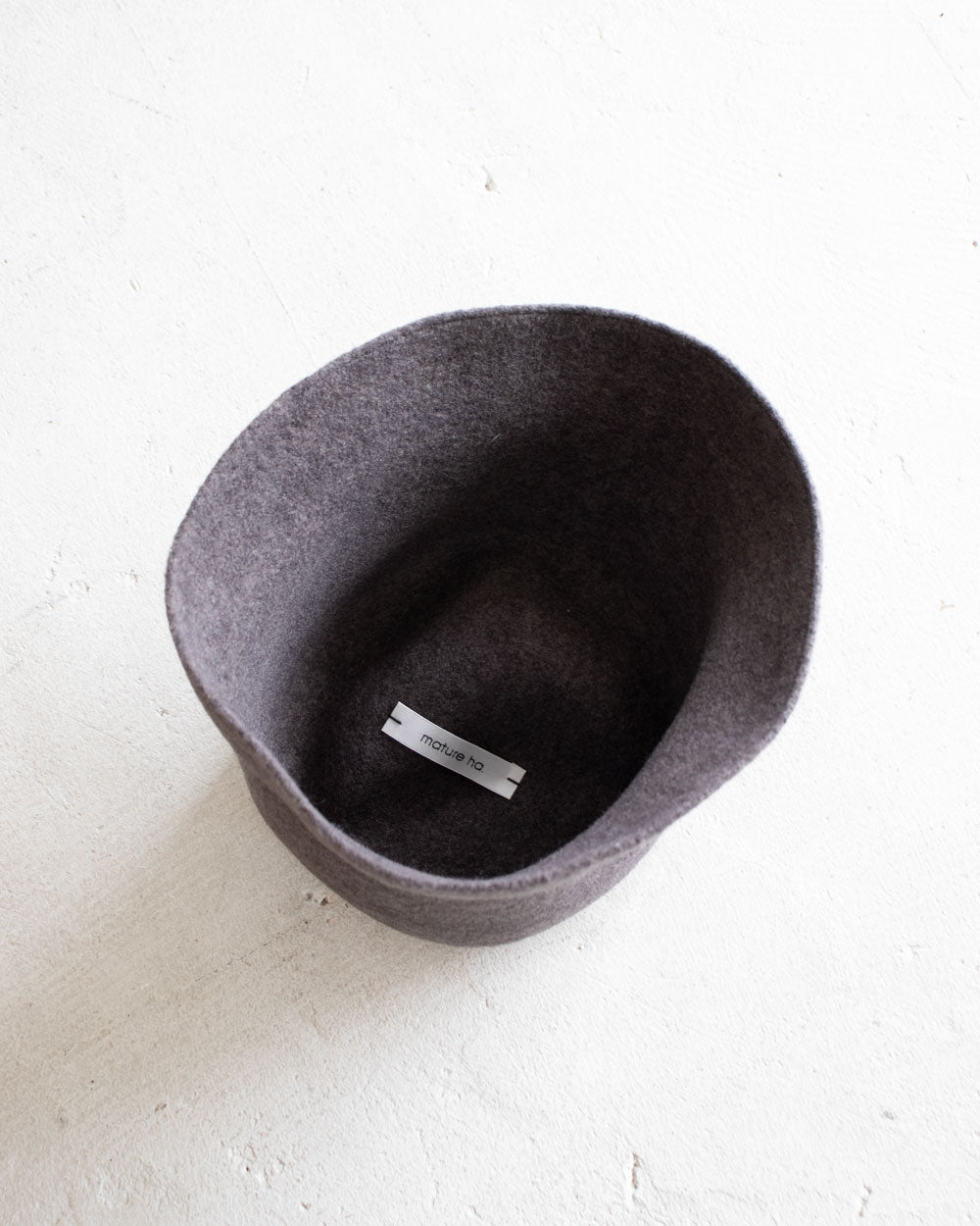 mature ha.　bell hat - lamb wool