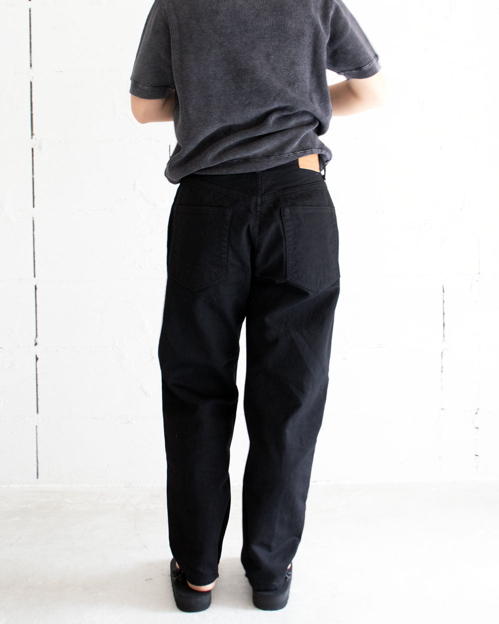 HATSKI Loose Tapered Washi Denim -Black- Denim01-W