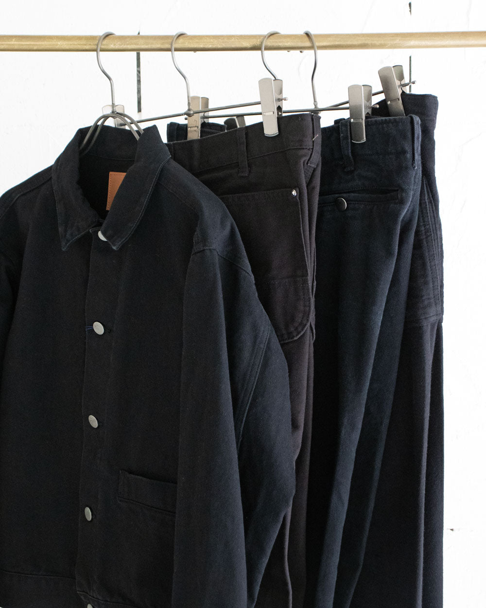 HATSKI Loose Tapered Washi Denim -Black- Denim01-W