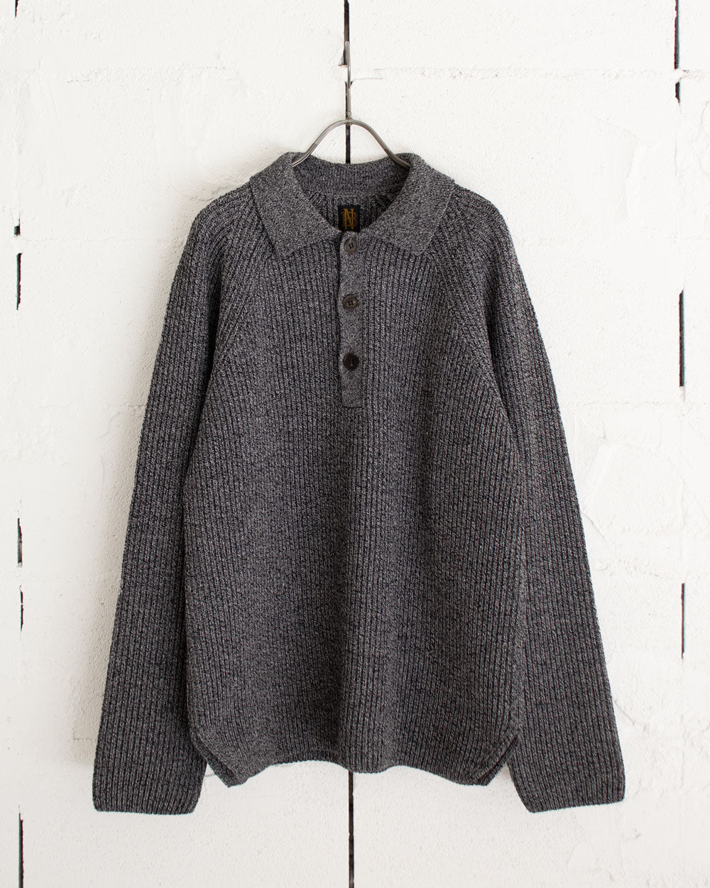 BATONER SOLID WOOL RIB POLO