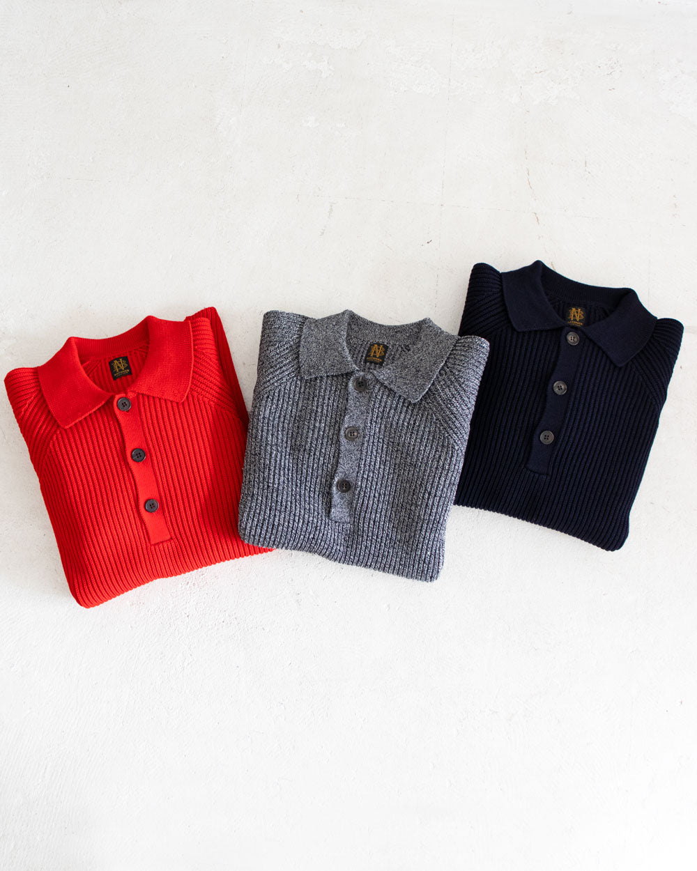 BATONER SOLID WOOL RIB POLO