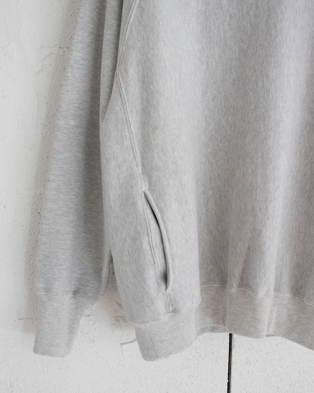 BATONER MELANGE COLOR JUMBERCA URAKE CREW NECK