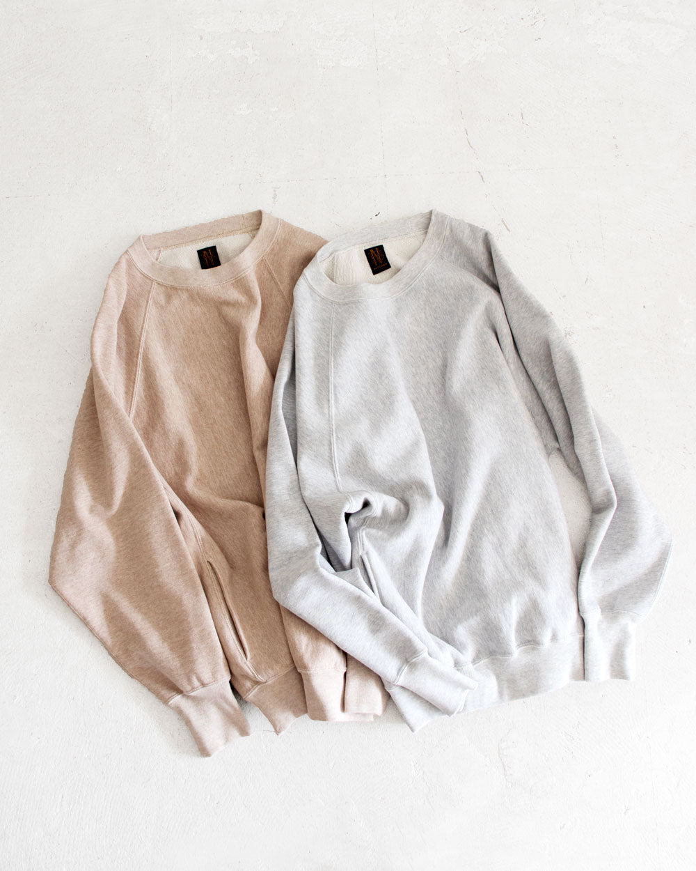 BATONER MELANGE COLOR JUMBERCA URAKE CREW NECK