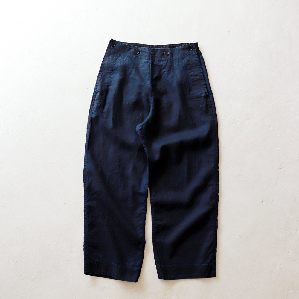 HATSKI Indigo Linen Sailor Pants HTK-24001