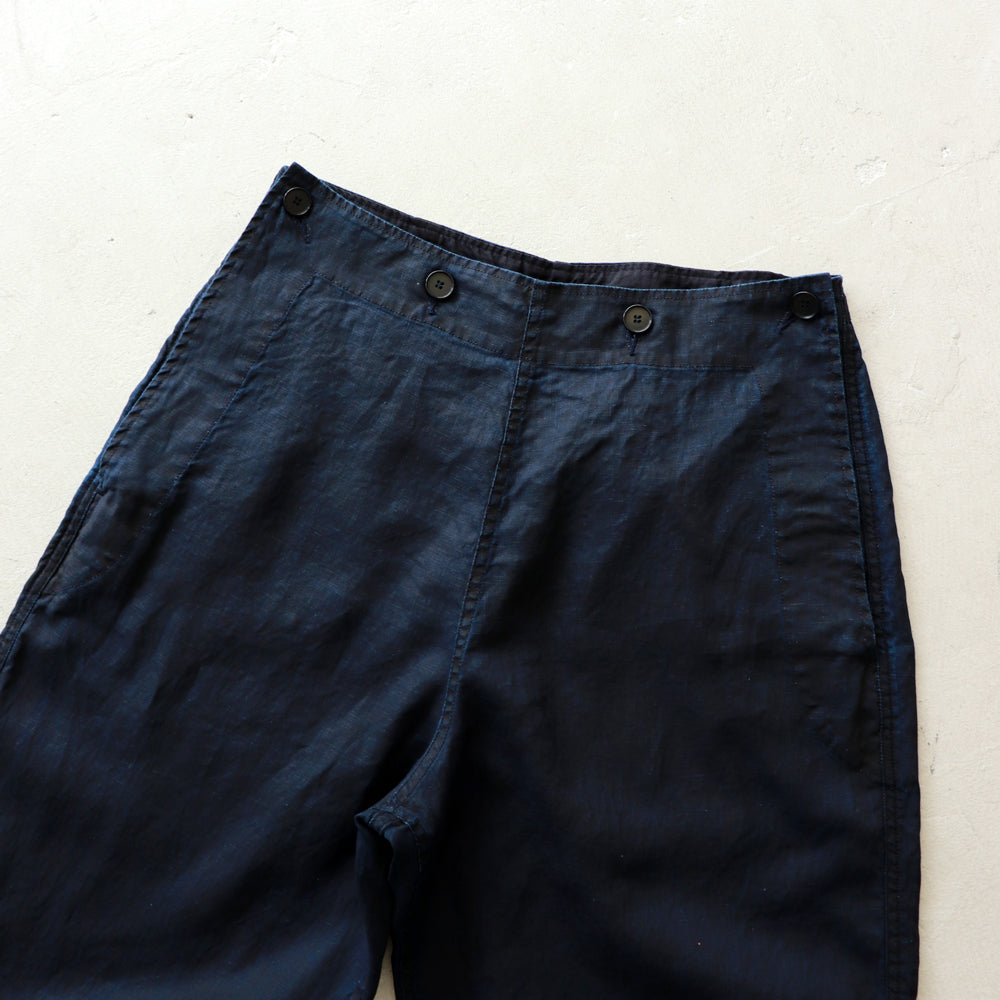 HATSKI Indigo Linen Sailor Pants HTK-24001