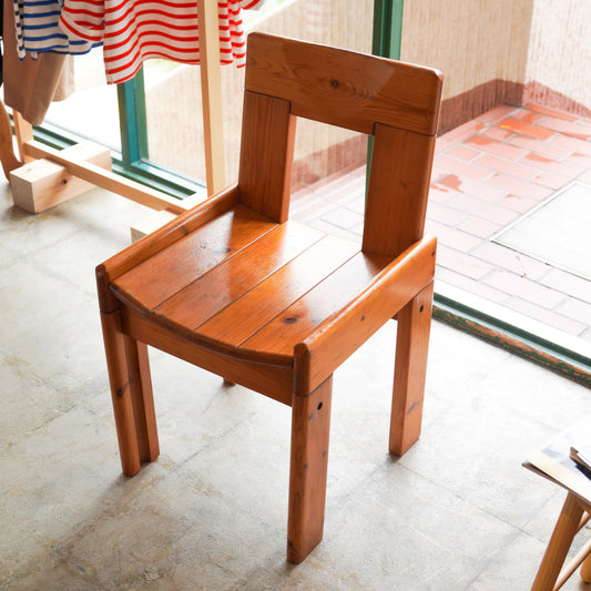 French Solid Pine Dining Chair