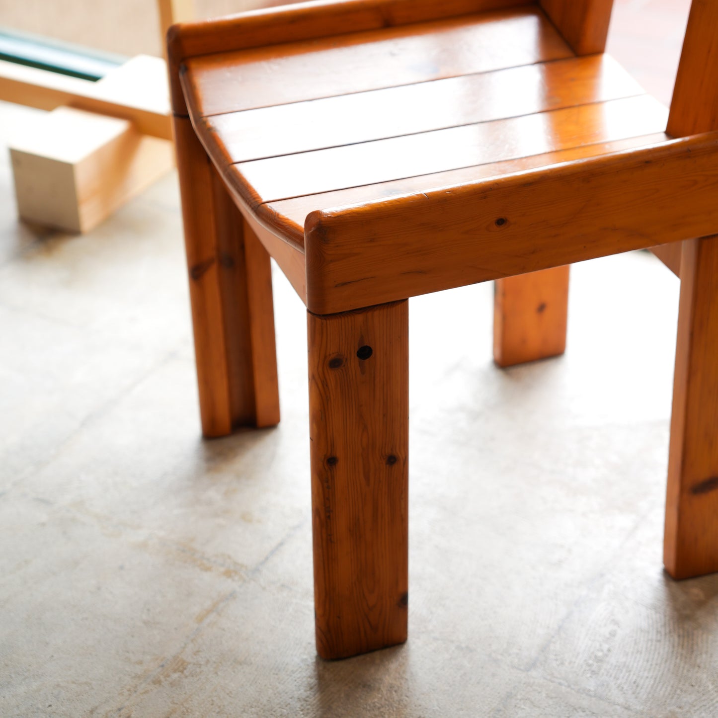 French Solid Pine Dining Chair