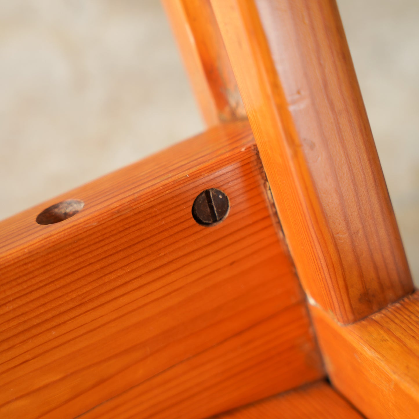 French Solid Pine Dining Chair