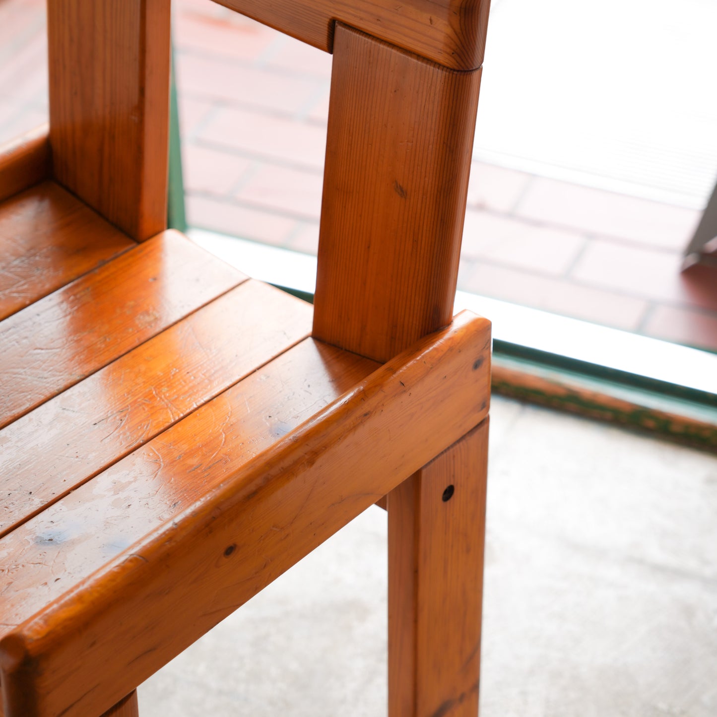 French Solid Pine Dining Chair