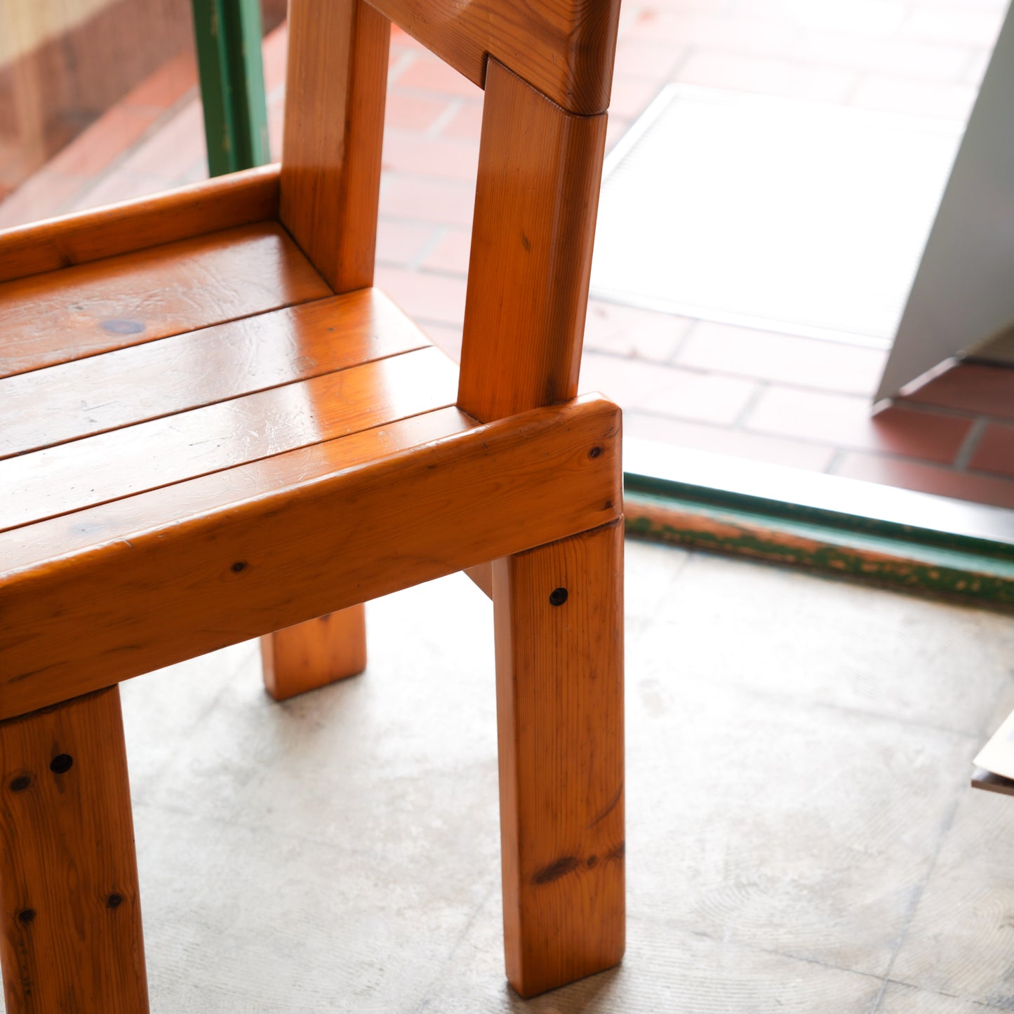 French Solid Pine Dining Chair