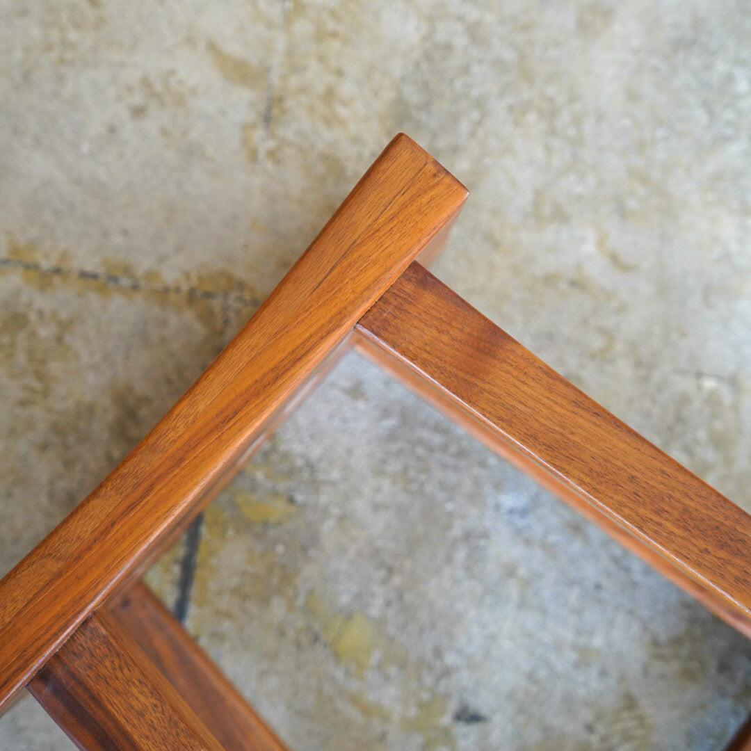 Vintage Solid Walnut Stool