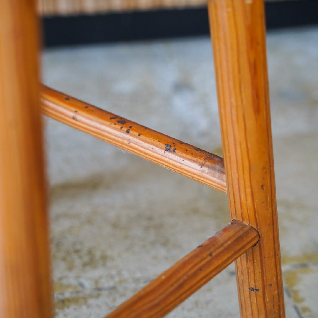 vintage pine stool