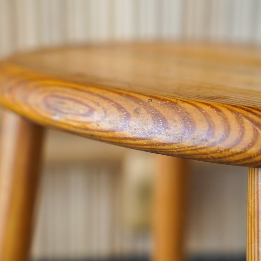 vintage pine stool